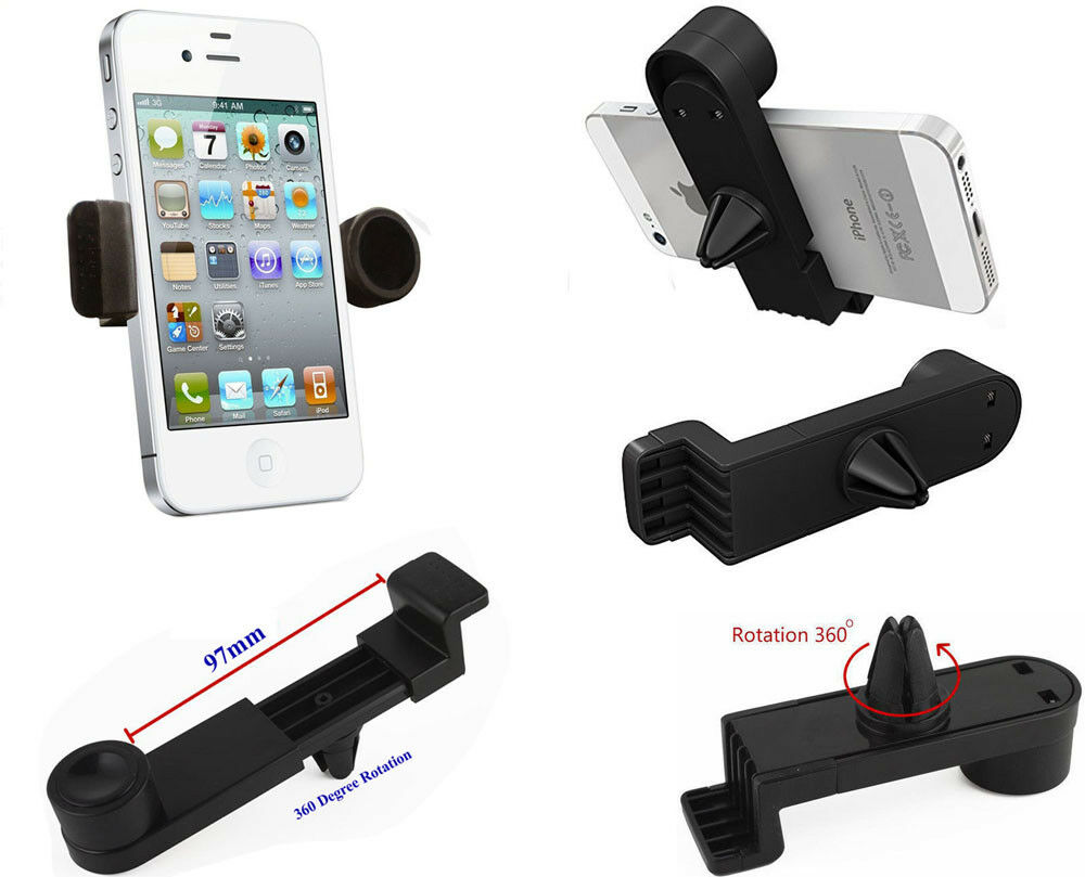 Car Holder Air Vent Mount Stand For Mobiles iPhone Samsung HTC LG Sony PDA