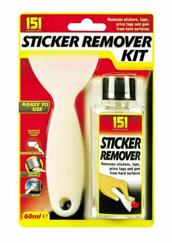 Sticker Remover Scraper Kit Remove Tape Gum Sticky Stuf Paint Wood Glass Tags